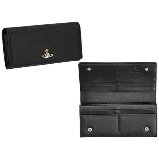 ヴィヴィアン・ウエストウッド 長財布 レディース ブランド Vivienne Westwood 51040027 ブラック 51040027SAFF-BLK-N403