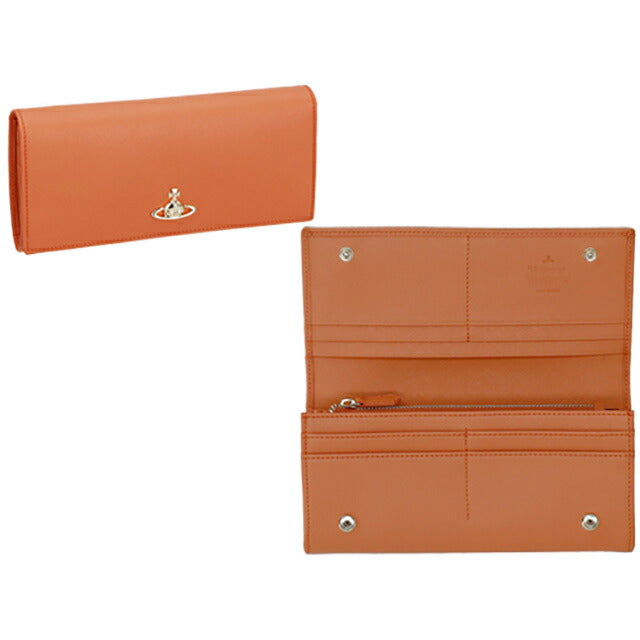ヴィヴィアン・ウエストウッド 長財布 レディース ブランド Vivienne Westwood 5104007AU オレンジ 5104007AUSAFFBI-ORG-F401
