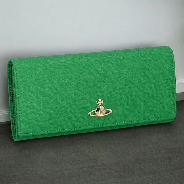 ヴィヴィアン・ウエストウッド 長財布 レディース ブランド Vivienne Westwood 5104007AU グリーン 5104007AUSAFFBI-BRIGR-M401