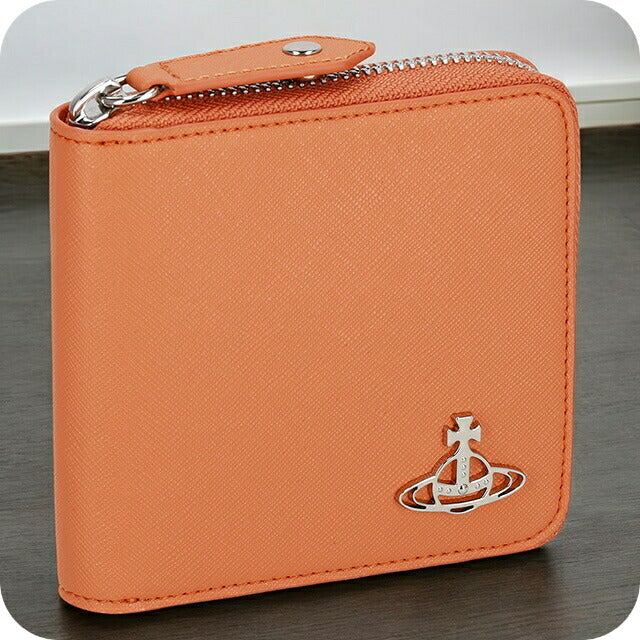 ヴィヴィアン・ウエストウッド 二つ折り財布 レディース ブランド Vivienne Westwood 51010043U オレンジ 51010043USAFFBI-ORG-F401