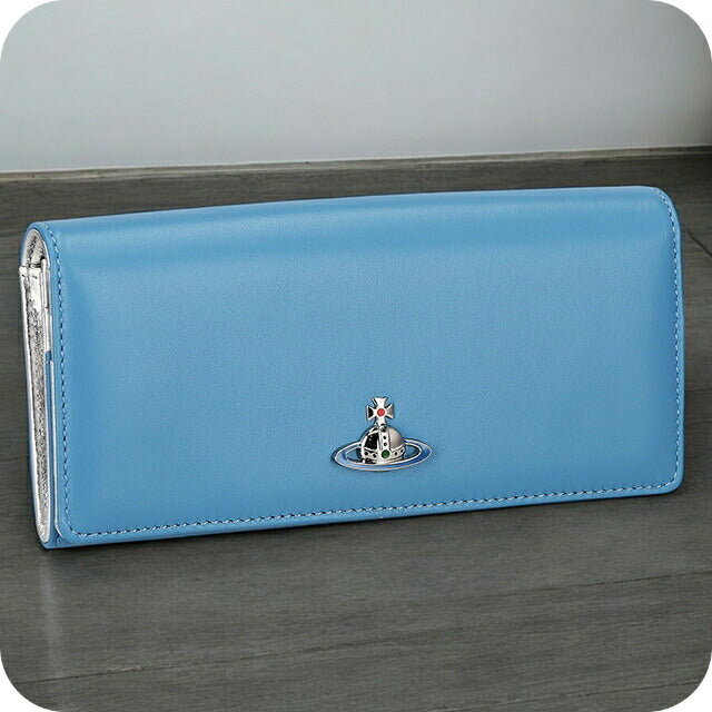 ヴィヴィアン・ウエストウッド 長財布 レディース ブランド Vivienne Westwood 5104007CU ブルー 5104007CUNAPPA-BLU-K402