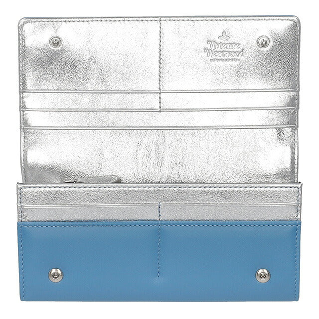 ヴィヴィアン・ウエストウッド 長財布 レディース ブランド Vivienne Westwood 5104007CU ブルー 5104007CUNAPPA-BLU-K402