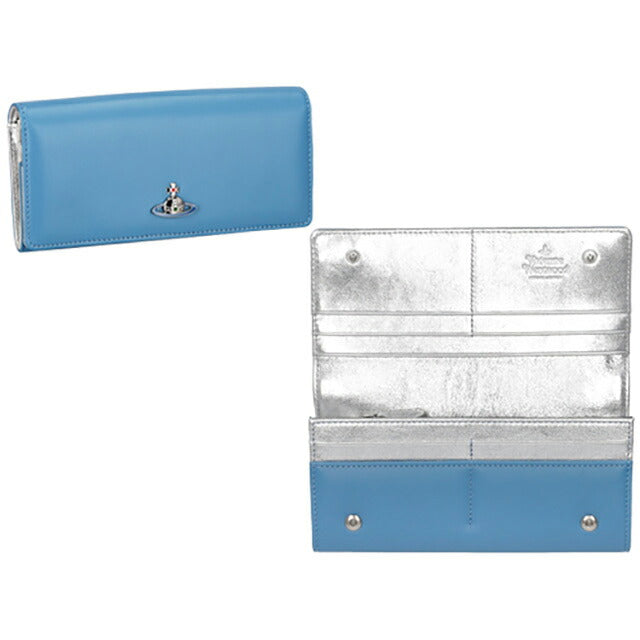 ヴィヴィアン・ウエストウッド 長財布 レディース ブランド Vivienne Westwood 5104007CU ブルー 5104007CUNAPPA-BLU-K402