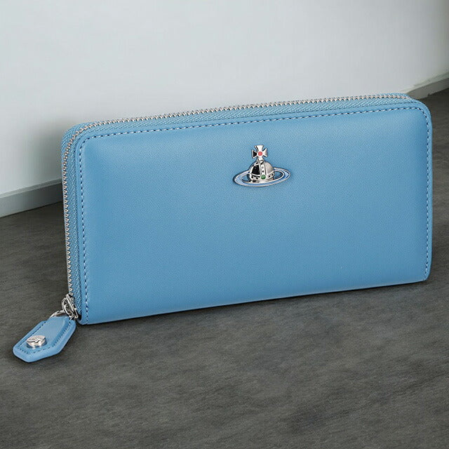 ヴィヴィアン・ウエストウッド 長財布 レディース ブランド Vivienne Westwood 5104007DU ブルー 5104007DUNAPPA-BLU-K402