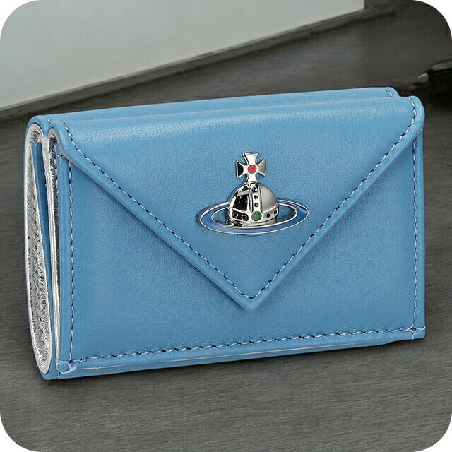 ヴィヴィアン・ウエストウッド 二つ折り財布 レディース ブランド Vivienne Westwood 5107004GU ブルー 5107004GUNAPPA-BLU-K402