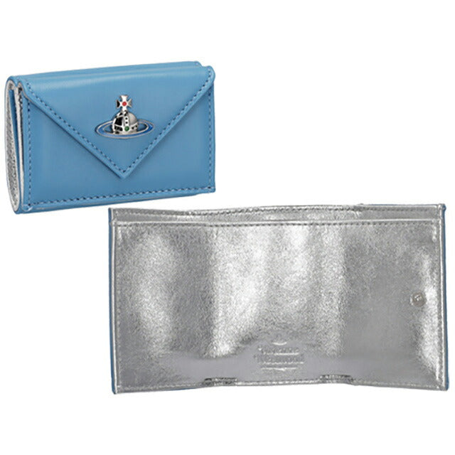 ヴィヴィアン・ウエストウッド 二つ折り財布 レディース ブランド Vivienne Westwood 5107004GU ブルー 5107004GUNAPPA-BLU-K402