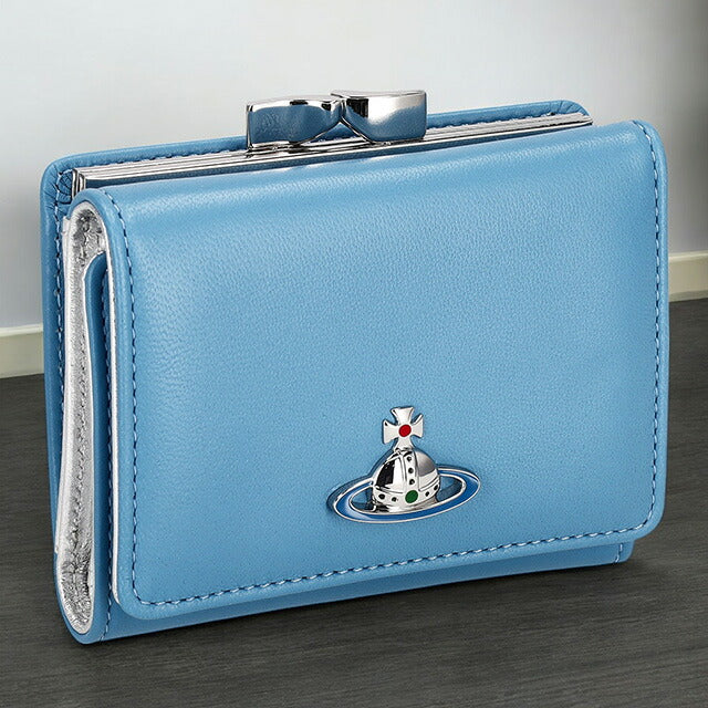 ヴィヴィアン・ウエストウッド 三つ折り財布 レディース ブランド Vivienne Westwood 5115002AU ブルー 5115002AUNAPPA-BLU-K402