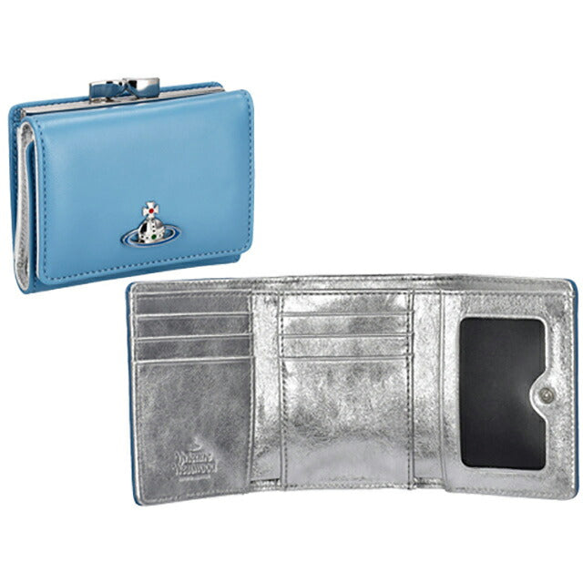 ヴィヴィアン・ウエストウッド 三つ折り財布 レディース ブランド Vivienne Westwood 5115002AU ブルー 5115002AUNAPPA-BLU-K402