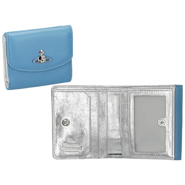ヴィヴィアン・ウエストウッド 二つ折り財布 レディース ブランド Vivienne Westwood 5115002BU ブルー 5115002BUNAPPA-BLU-K402