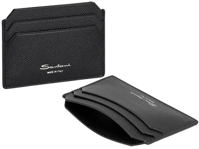 サントーニ カードケース メンズ レディース ブランド Santoni UFPPA2377-FOAN ブラック UFPPA2377FOAN-CFN01