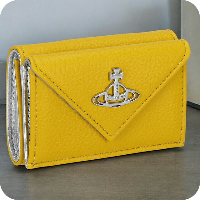 ヴィヴィアン・ウエストウッド 三つ折り財布 レディース ブランド Vivienne Westwood 51150009 イエロー 51150009REVEGRA-YEL-E406