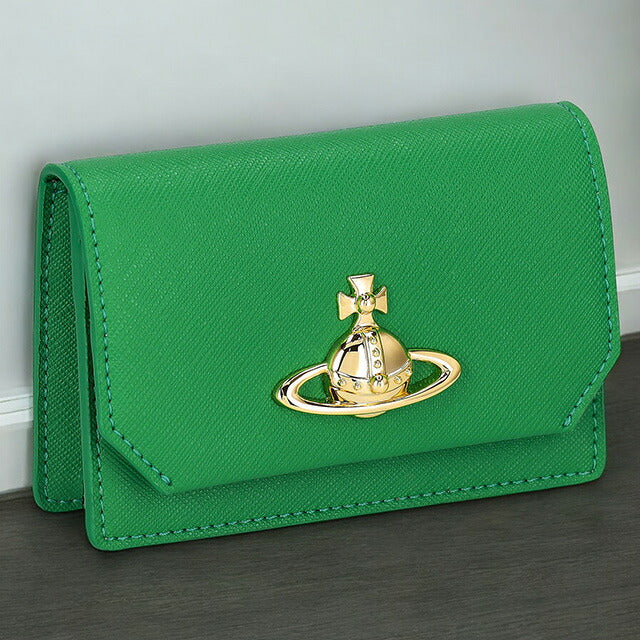 ヴィヴィアン・ウエストウッド 名刺入れ レディース ブランド Vivienne Westwood 5112001JU グリーン 5112001JUSAFFBI-BRIGR-M401