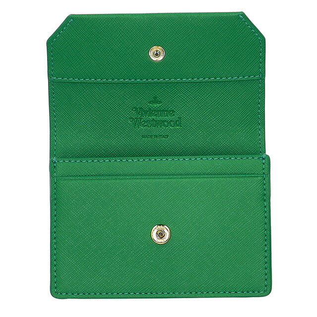 ヴィヴィアン・ウエストウッド 名刺入れ レディース ブランド Vivienne Westwood 5112001JU グリーン 5112001JUSAFFBI-BRIGR-M401