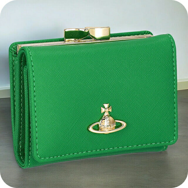 ヴィヴィアン・ウエストウッド 三つ折り財布 レディース ブランド Vivienne Westwood 51150027U グリーン 51150027USAFFBI-BRIGR-M401