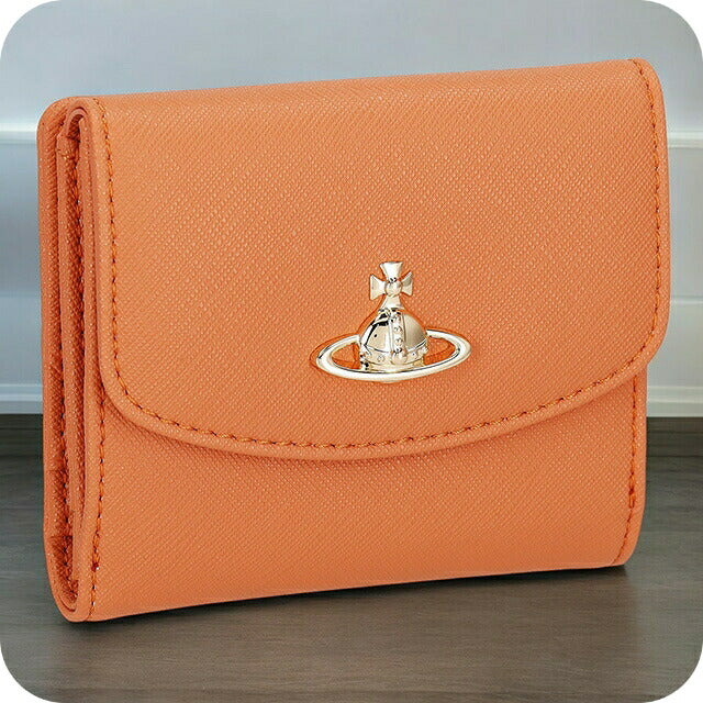 ヴィヴィアン・ウエストウッド 二つ折り財布 レディース ブランド Vivienne Westwood 51150028U オレンジ 51150028USAFFBI-ORG-F401