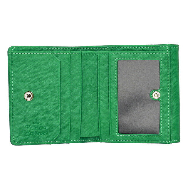 ヴィヴィアン・ウエストウッド 二つ折り財布 レディース ブランド Vivienne Westwood 51150028U グリーン 51150028USAFFBI-BRIGR-M401