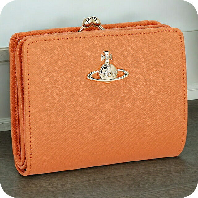 ヴィヴィアン・ウエストウッド 二つ折り財布 レディース ブランド Vivienne Westwood 5107004CU オレンジ 5107004CUSAFFBI-ORG-F401