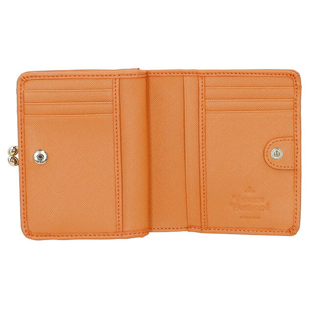 ヴィヴィアン・ウエストウッド 二つ折り財布 レディース ブランド Vivienne Westwood 5107004CU オレンジ 5107004CUSAFFBI-ORG-F401