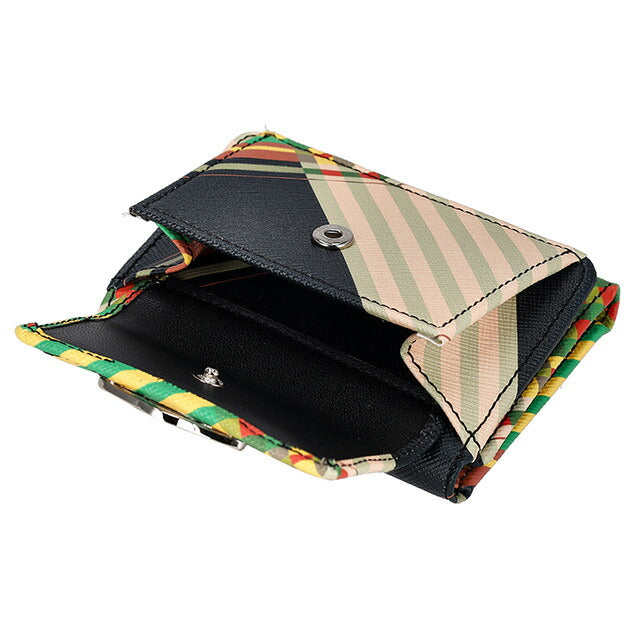 ヴィヴィアン・ウエストウッド 三つ折り財布 レディース ブランド Vivienne Westwood 52010013U COMBAT TARTAN 52010013USAFFTA-COMTA-O102