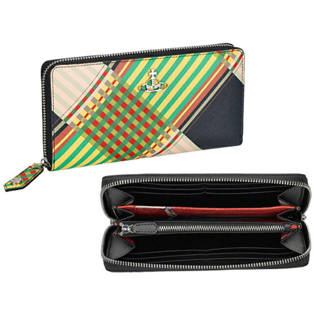 ヴィヴィアン・ウエストウッド 長財布 レディース ブランド Vivienne Westwood 51050022U COMBAT TARTAN 51050022USAFFTA-COMTA-O102
