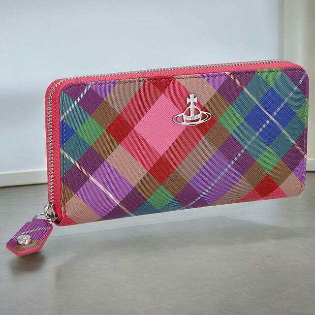ヴィヴィアン・ウエストウッド 長財布 レディース ブランド Vivienne Westwood 51060058W CANDY TARTAN 51060058WSAFFPR-CA-TA-G301