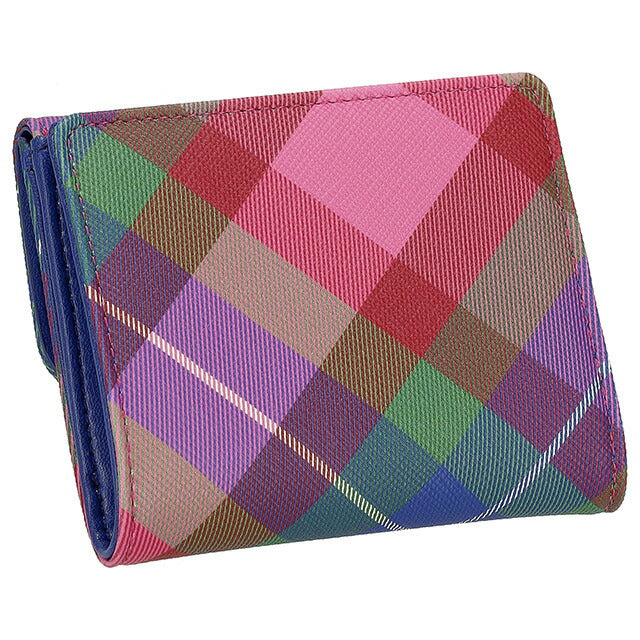 ヴィヴィアン・ウエストウッド 二つ折り財布 レディース ブランド Vivienne Westwood 51150033W CANDY TARTAN 51150033WSAFFPR-CA-TA-G301