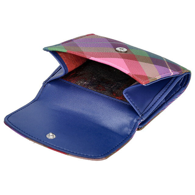 ヴィヴィアン・ウエストウッド 二つ折り財布 レディース ブランド Vivienne Westwood 51150033W CANDY TARTAN 51150033WSAFFPR-CA-TA-G301