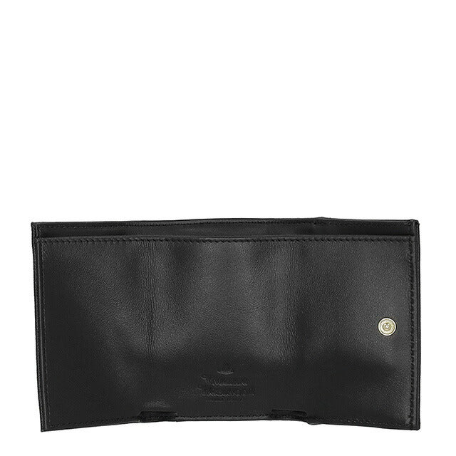 ヴィヴィアン・ウエストウッド 三つ折り財布 レディース ブランド Vivienne Westwood レザー 5115002EW-L001N ブラック 5115002EW-L001N-N402