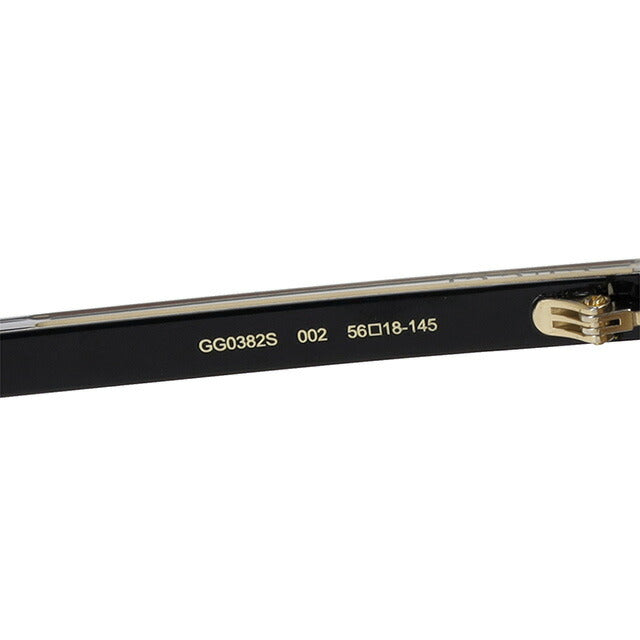 グッチ サングラス メンズ ブランド GUCCI GG0382S ゴールド/ブラック GG0382S-002-INT-SUN-MEN