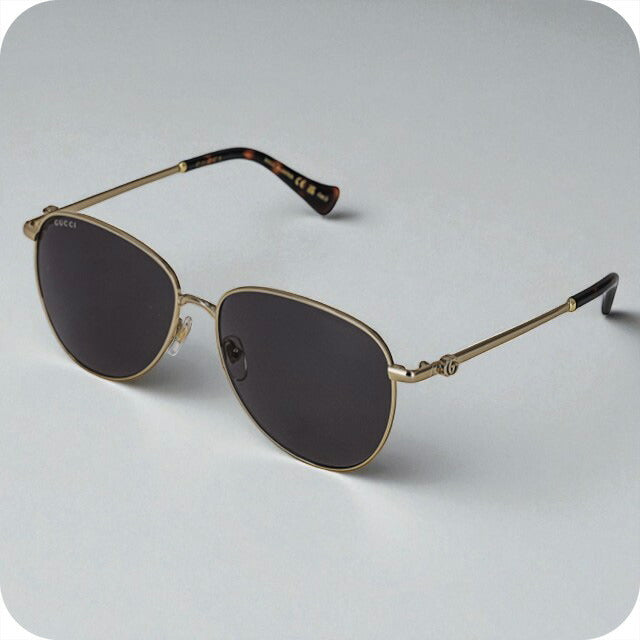 GUCCI サングラス ブラック ゴールド金具 Gucci sunglasses ladies brand GUCCI GG1419S 001 gold – 腕時計のな