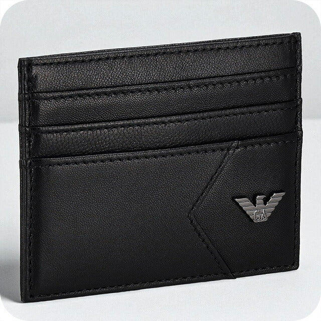 エンポリオ・アルマーニ カードケース メンズ ブランド EMPORIO ARMANI EM002776-AF19365 UC001 ブラック 定期入れ 高級 おしゃれ プレゼント 実用的 エンポリオ・アルマーニ カードケース メンズ ブランド EMPORIO ARMANI