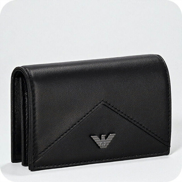 エンポリオ・アルマーニ カードケース メンズ ブランド EMPORIO ARMANI EM003602-AF19365 UC001 ブラック 定期入れ 高級 おしゃれ プレゼント 実用的 エンポリオ・アルマーニ カードケース メンズ ブランド EMPORIO ARMANI