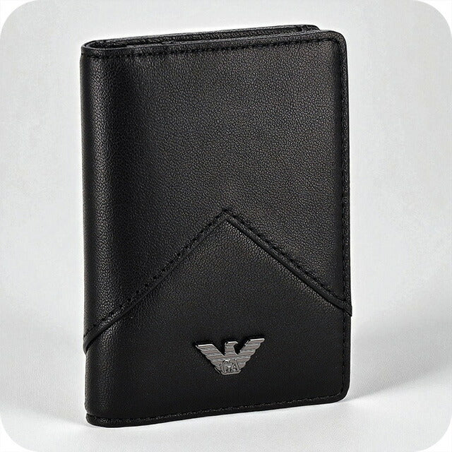 エンポリオ・アルマーニ カードケース メンズ ブランド EMPORIO ARMANI EM003603-AF19365 UC001 ブラック 定期入れ 高級 おしゃれ プレゼント 実用的 エンポリオ・アルマーニ カードケース メンズ ブランド EMPORIO ARMANI