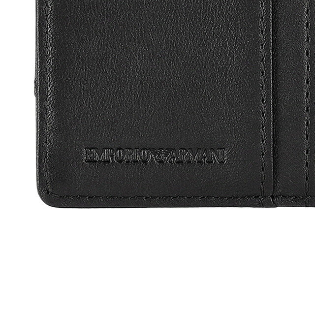 エンポリオ・アルマーニ カードケース メンズ ブランド EMPORIO ARMANI EM003603-AF19365 UC001 ブラック 定期入れ 高級 おしゃれ プレゼント 実用的