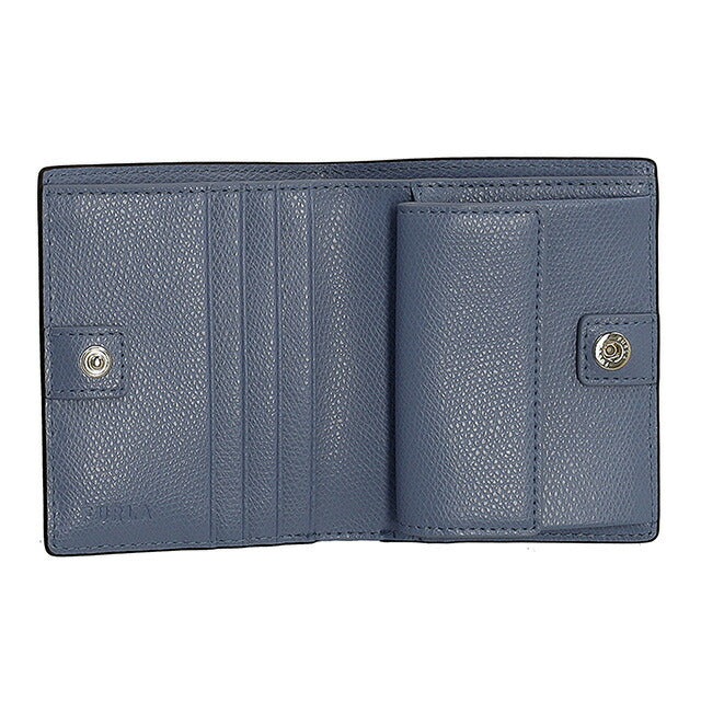 フルラ 二つ折り財布 レディース ブランド FURLA レザー WP00304-ARE000 4351S グレー/ブルー ウォレット 高級 おしゃれ プレゼント 実用的