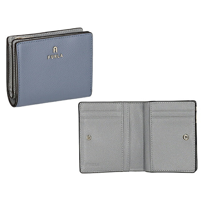 フルラ 二つ折り財布 レディース ブランド FURLA レザー WP00307-ARE000 4352S ブルー/グレー ウォレット 高級 おしゃれ プレゼント 実用的