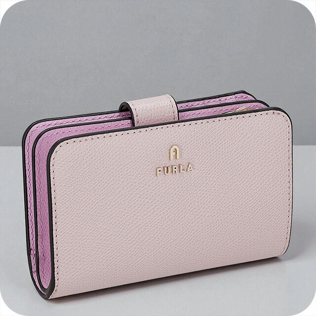 新品未使用☆ FURLA フルラ　 レザー　二つ折り財布　財布　ピンク フルラ FURLA 財布 二つ折り財布 折りたたみ財布 小銭入れ付き WP00314