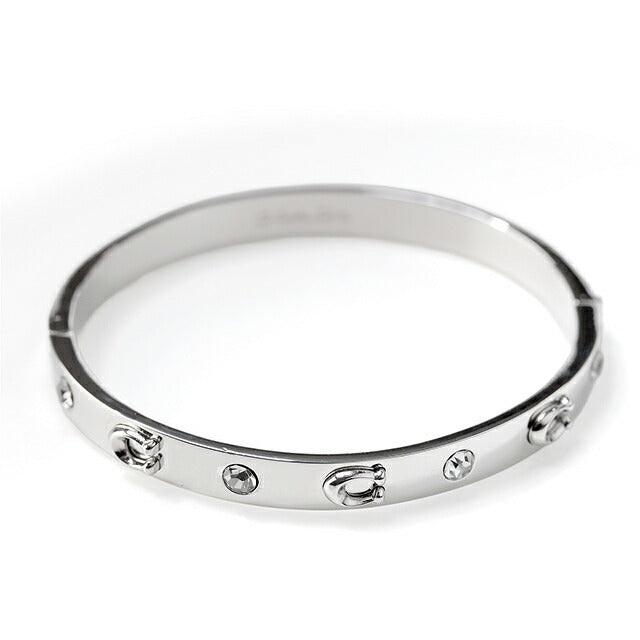 コーチ バングル レディース ブランド COACH ロゴ 455892 RHO 030 シルバー アクセサリー 455892RHO030