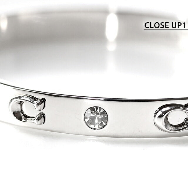 コーチ バングル レディース ブランド COACH ロゴ 455892 RHO 030 シルバー アクセサリー 455892RHO030