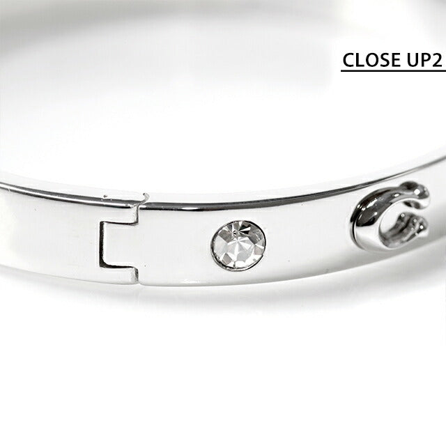 コーチ バングル レディース ブランド COACH ロゴ 455892 RHO 030 シルバー アクセサリー 455892RHO030