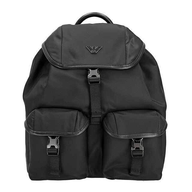 Emporio Armani 背包男士品牌 EMPORIO ARMANI 中国 EM004503-AF13454 UC001 黑色旅行包品牌奢华时尚礼物男士实用酷炫