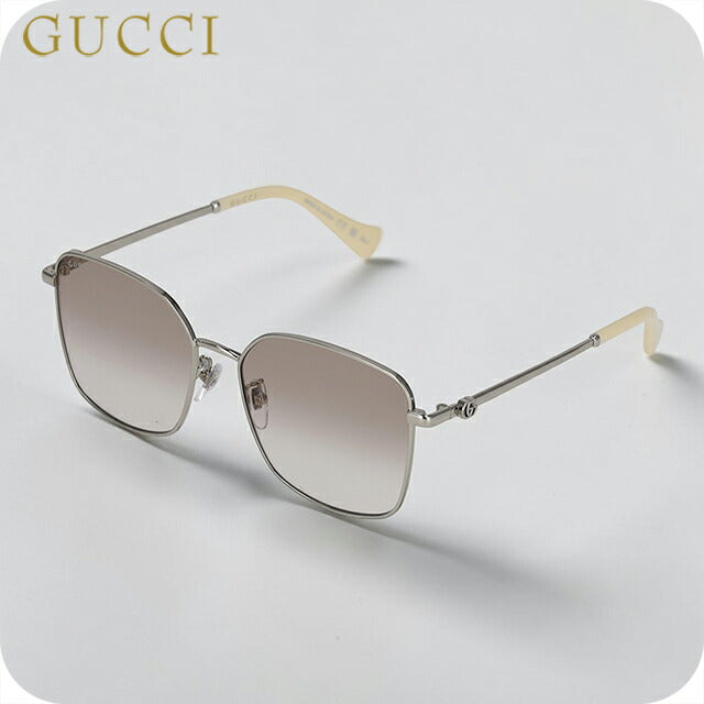 グッチ ファッション サングラス レディース ブラウン シルバー 箱付き グッチ サングラス レディース ブランド GUCCI Japan GG1146SK 005