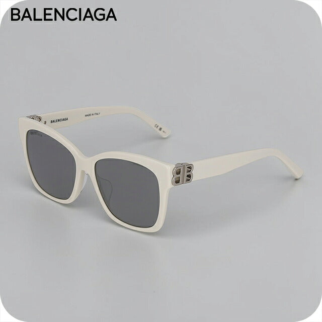 バレンシアガ サングラス レディース ブランド BALENCIAGA Italy BB0102SA 016 ホワイト