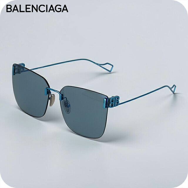 バレンシアガ サングラス レディース ブランド BALENCIAGA Italy BB0112SA 003 ブルー
