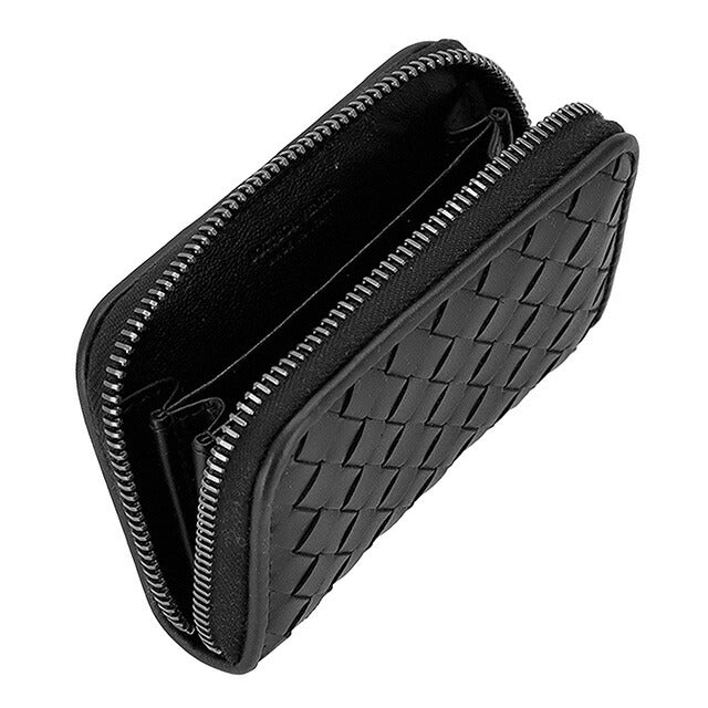 ボッテガ・ヴェネタ コインケース メンズ ブランド BOTTEGA VENETA レザー 473010-V47W1 1275 ブラック 小銭入れ 小さい 高級 おしゃれ プレゼント 実用的