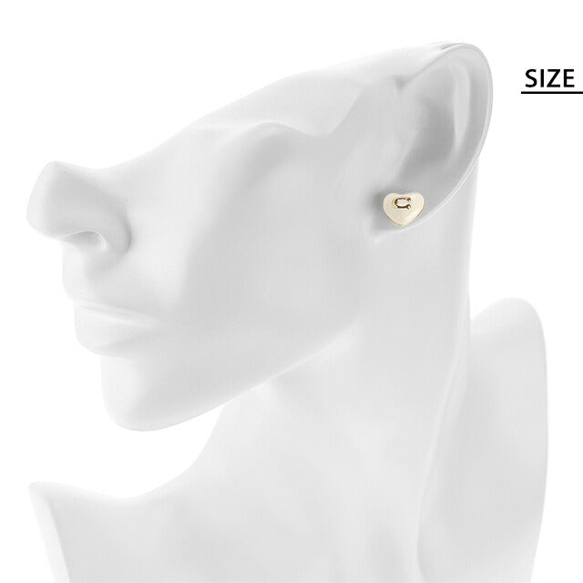 コーチ ピアス レディース ブランド COACH スタッド ハート 両耳用 479226 GLD 100 ホワイト ゴールド アクセサリー 479226GLD100