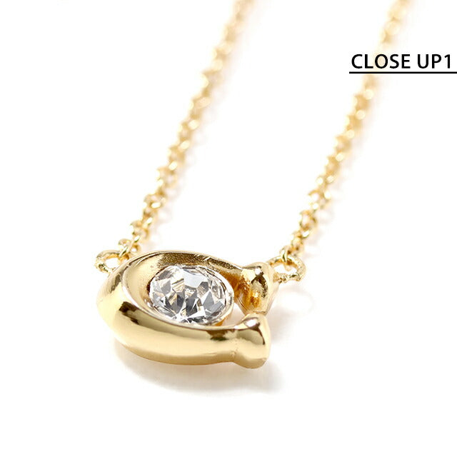 コーチ ネックレス レディース ブランド COACH ペンダント ロゴ 493112 GLD 110 ゴールド クリア アクセサリー 493112GLD110