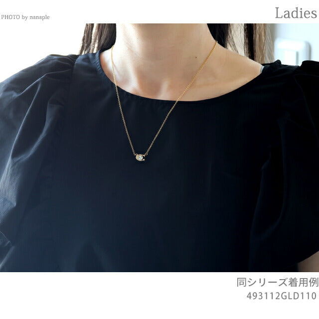 コーチ ネックレス レディース ブランド COACH ペンダント ロゴ 493112 GLD 110 ゴールド クリア アクセサリー 493112GLD110