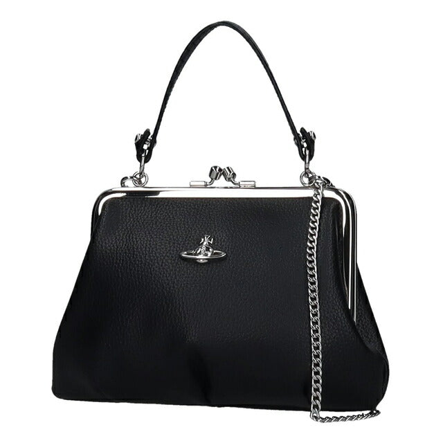 ヴィヴィアン ウエストウッド ハンドバッグ レディース ブランド Vivienne Westwood がま口 2WAY 4B010007W BLACK ビビアン 4B010007W-S000D-N403