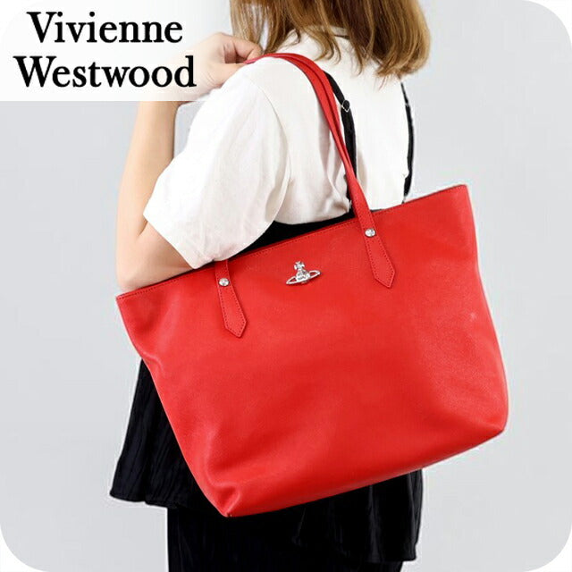ヴィヴィアン ウエストウッド トートバッグ レディース ブランド Vivienne Westwood 4D010002U L008V H401 レッド ビビアン 4D010002U-L008V-H401